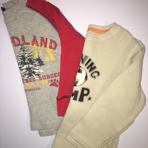 Boy’s Lot of 4T Long Sleeve Thermal Print Shirts